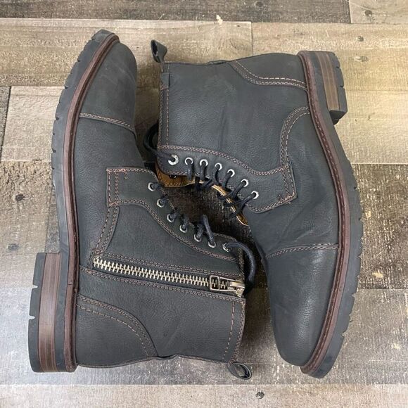 Dockers Men’s Size 10 Rawls Rugged Cap Toe Boots Black Lace Up Foootwear main image 10
